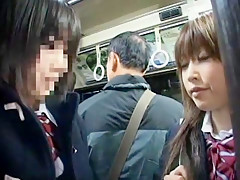 Hottest Japanese model Mizuki Akiyama, Anna Mutsumi, Hina Umehara in Horny Bus JAV movie
