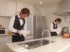 Crazy Japanese chick Yu Namiki in Exotic Stockings, Handjobs JAV movie