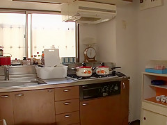 Crazy Japanese slut Aoi Miyama in Incredible deep throat, kitchen JAV scene
