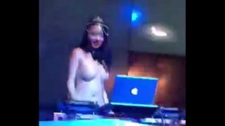 Topless Chinese DJ