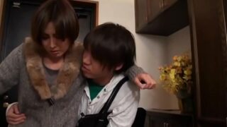 Hot Asian Japanese Mom fucks her Young s.