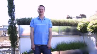 Tall Blond Defined Str8 Lad James Ing In The Sunshine